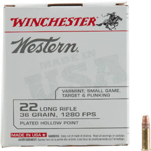 Winchester Western 22 LR 36Grain