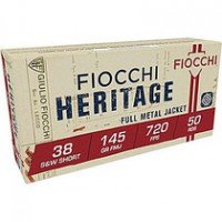 38 S&W - Fiocchi Heritage Ammo Short FMJ