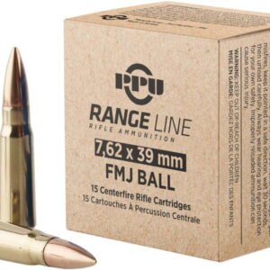 Barnaul 762X39FMJ123 7.62x39 Ammunition 123-Grain FMJ 500 Round Case - Bulk Non Corrosive