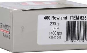 Buffalo Bore Ammunition 35D20 Personal Defense Strictly Business 460 Rowland 255 Gr Hard Cast Flat Nose (HCFN) 20 Per Box/ 12 Cs