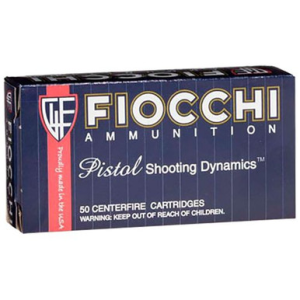 Fiocchi 9X21 Shooting Dynamics 9x21 IMI 123 Gr Full Metal Jacket Truncated-Cone 50 Bx/ 20 Cs