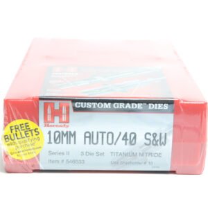 Hornady Custom Grade 3 Die Set 10mm, 40 S&W Roll Crimp