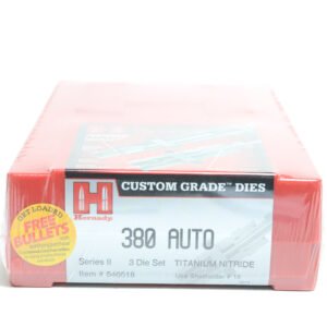 Hornady Custom Grade 3 Die Set 380 ACP Roll Crimp
