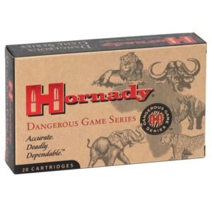 Hornady Dangerous Game .376 Steyr 270 Grain InterLock SP - Recoil Proof Brass Cased Centerfire Rifle Ammo 20 Rounds