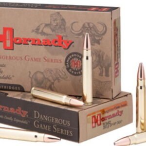 Hornady Dangerous Game .376 Steyr 270 Grain InterLock SP - Recoil Proof Brass Cased Centerfire Rifle Ammo 20 Rounds