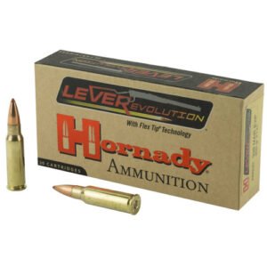 HORNADY LEVEREVOLUTION 200GR-338 MARLIN FTX 20RD 10BX/CS