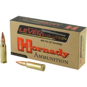 HORNADY LEVEREVOLUTION 200GR-338 MARLIN FTX 20RD 10BX/CS