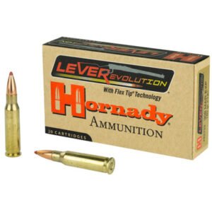 Hornady LEVERevolution Rifle Ammo 308 Marlin Express 160 Gr Flex Tip EXpanding 20 Rd