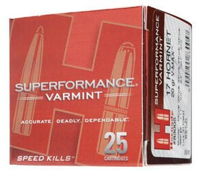 Hornady Superformance Varmint Ammo 17 Hornet 20 Gr. V-Max 25 Rd.