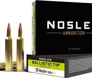Nosler 60122 Trophy Grade Nosler Spitzer AccuBond Long Range 142 Grain .26 Nosler 3300 Fps