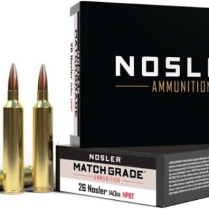 Nosler 60122 Trophy Grade Nosler Spitzer AccuBond Long Range 142 Grain .26 Nosler 3300 Fps
