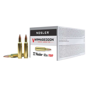 Nosler Match Grade 22 Nosler Ammo 70 Grain Nosler RDF Jacketed Hollow Point Box Of 20