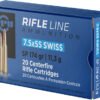 PPU 7.5X55 SWISS 174GR JSP-20RD 10BX/CS