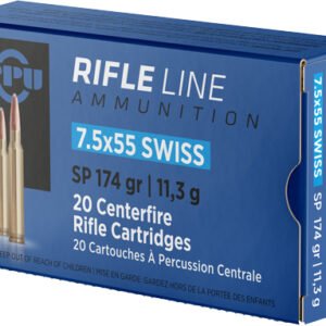 PPU 7.5X55 SWISS 174GR JSP-20RD 10BX/CS