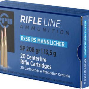 PPU 8X56R MANNLICHER 208GR JSP-20RD 10BX/CS
