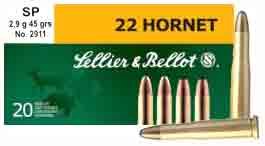 REMINGTON 22 HORNET 45GR-SOFT POINT 50RD 10BX/CS