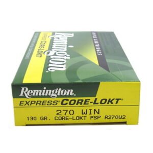 Remington Core-Lokt .270 Winchester 130 Grain Core-Lokt Pointed Soft Point Centerfire Rifle Ammo 20 Rounds