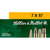 Sellier & Bellot 140 Gr Full Metal Jacket 7x57mm Mauser Ammo 20/box - SB757A