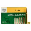Sellier & Bellot 173 Gr Semi-Jacketed Soft Point Cutting Edge 7x64mm Brenneke Ammo 20/box - SB764B