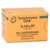 Tela Ammo 5.45x39mm Ammo 65 Grain Full Metal Jacket - Bulk TA54539-30 Case Of 1500 (50 Boxes Of 30) - Bulk FREE SHIPPING