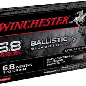 Winchester SBST68W Ballistic Silvertip Rapid Controlled Expansion Polymer Tip 170 Grain 6.8 Western 2920 Fps
