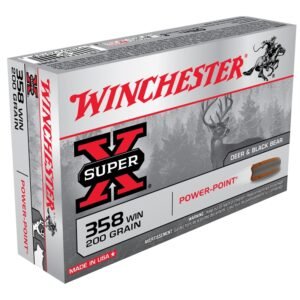 Winchester X3582 Power-Point FLATNOSE 200 Grain .358 Winchester 2490 Fps