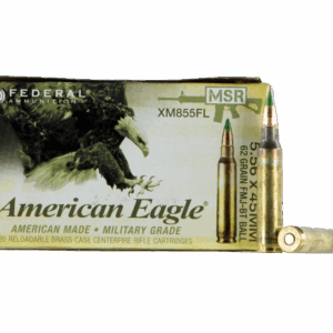 Federal American Eagle XM 5.56 NATO 62 Grain 20-Rounds FMJBT