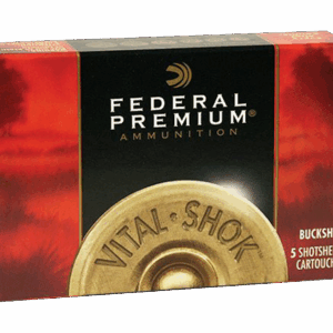 Federal Vital-Shok Premium 20 Pellet 3 Buck Shotshell Ammo 20 GA 5-Rounds 2.75"