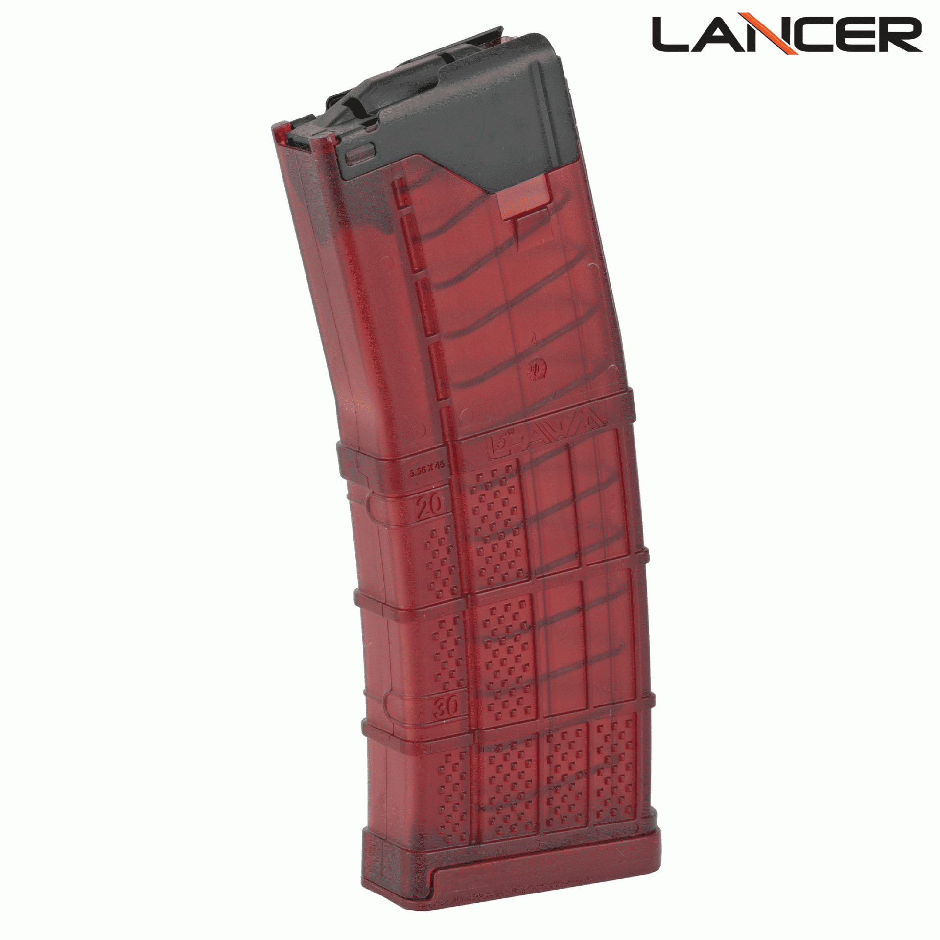 Lancer L5AWM AR-15 30 Round Translucent Red Magazine